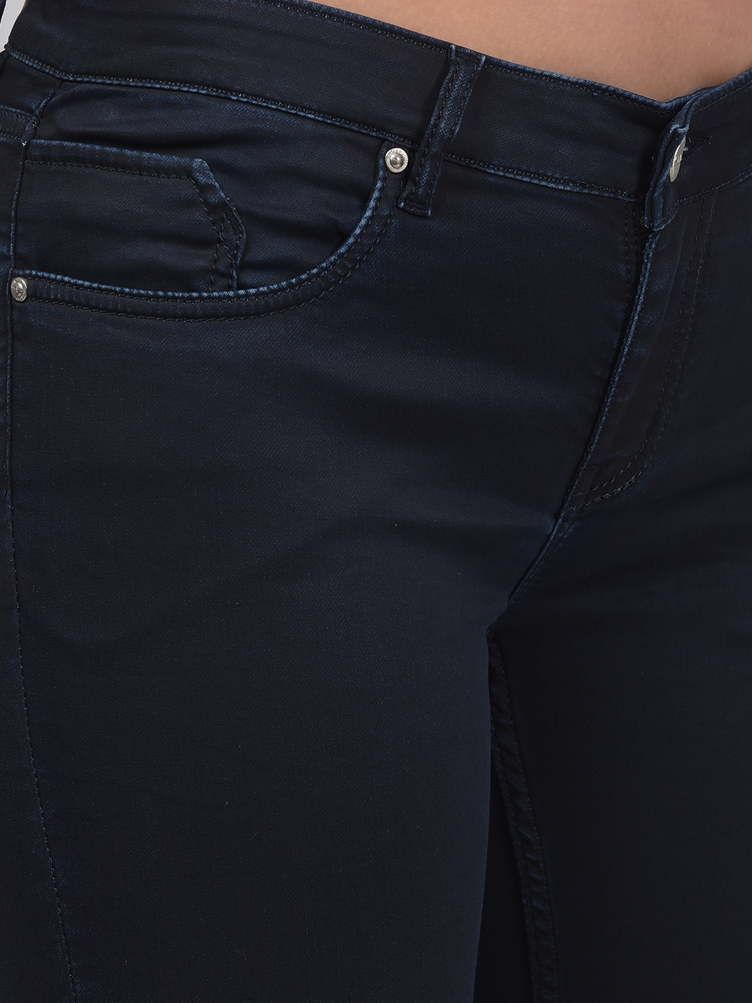 Numero Uno Women Solid Dark Blue Jeans